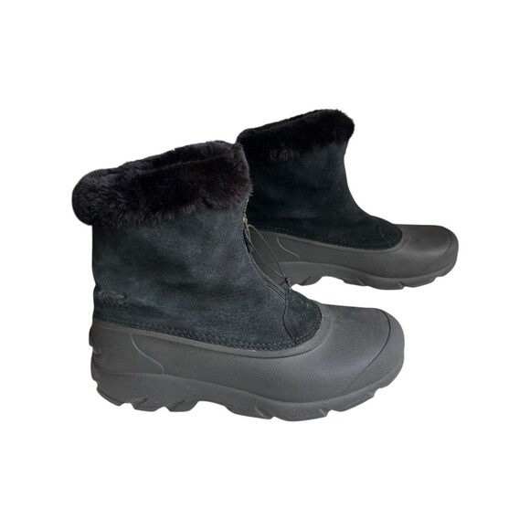 Sorel Snow Angel Winter Boots Womens 10 Black Waterproof Faux Fur Lined - Picture 16 of 16
